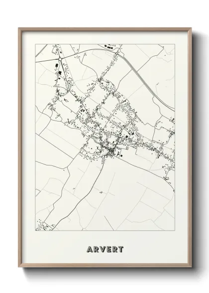 Une affiche de carte sur Arvert