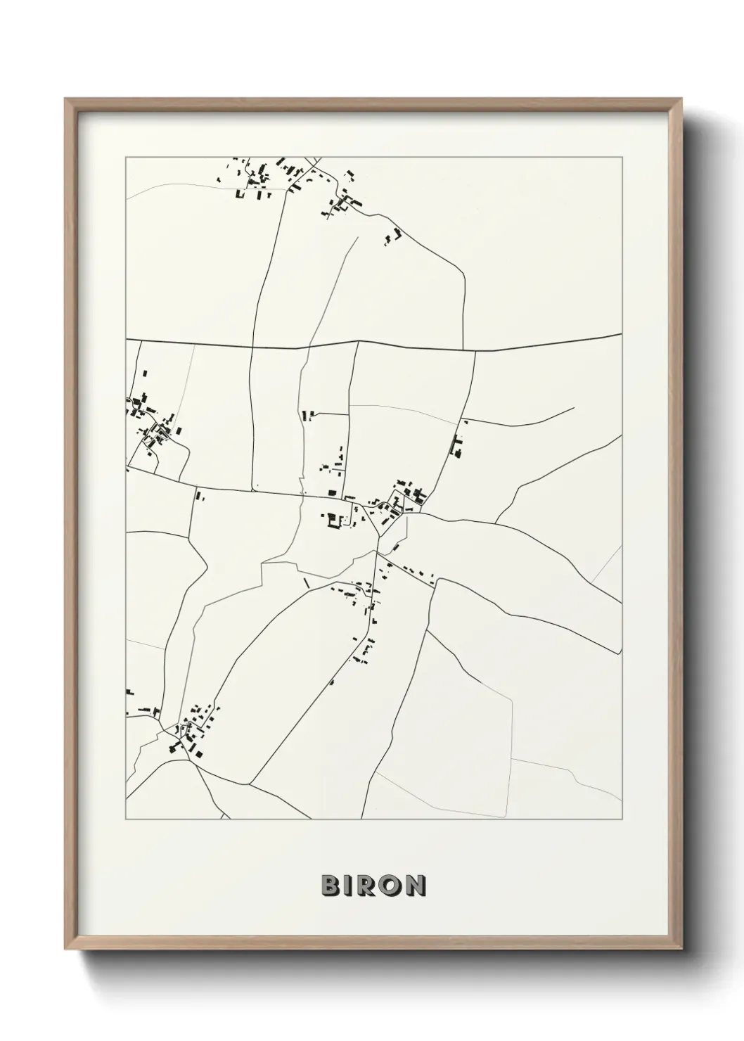 Un poster carte Biron