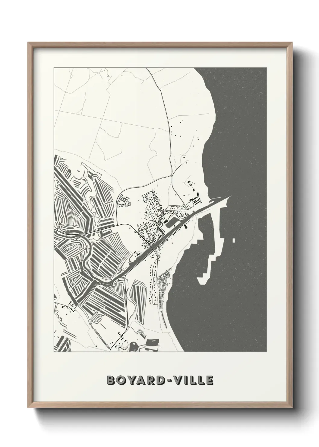 Un poster carte Boyard-Ville