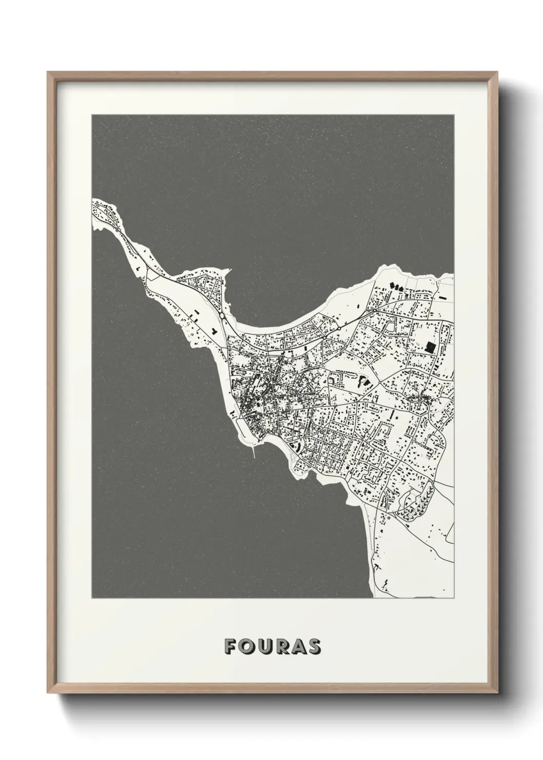 Un poster carte Fouras