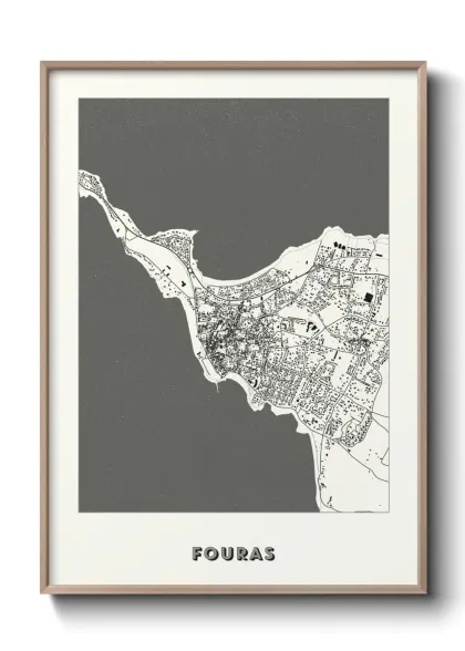 Une affiche de carte sur Fouras