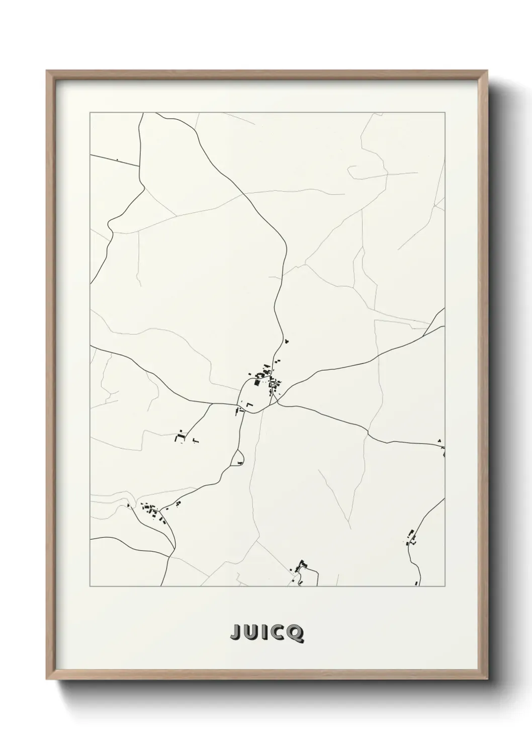 Un poster carte Juicq