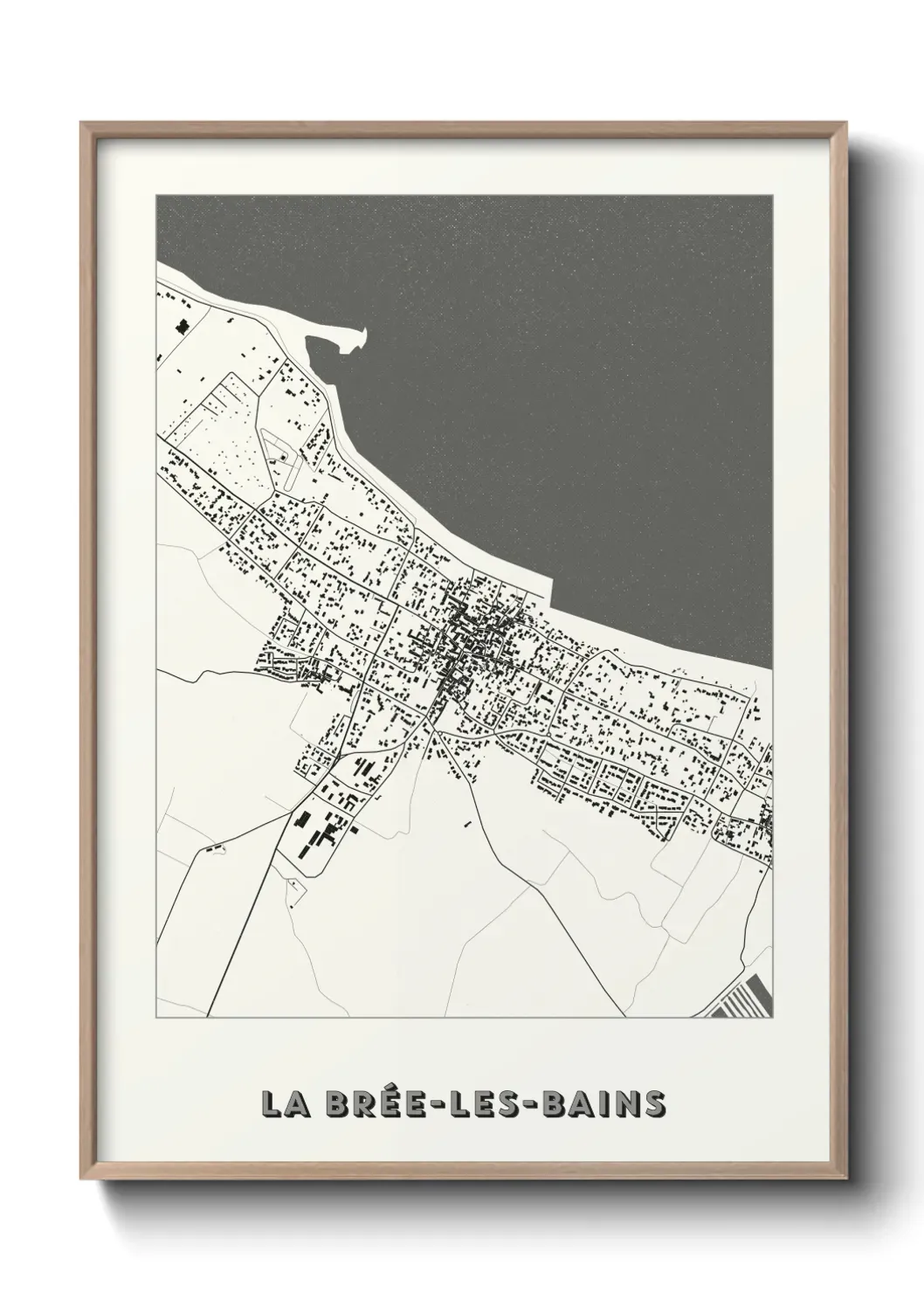 Un poster carte La Brée-les-Bains