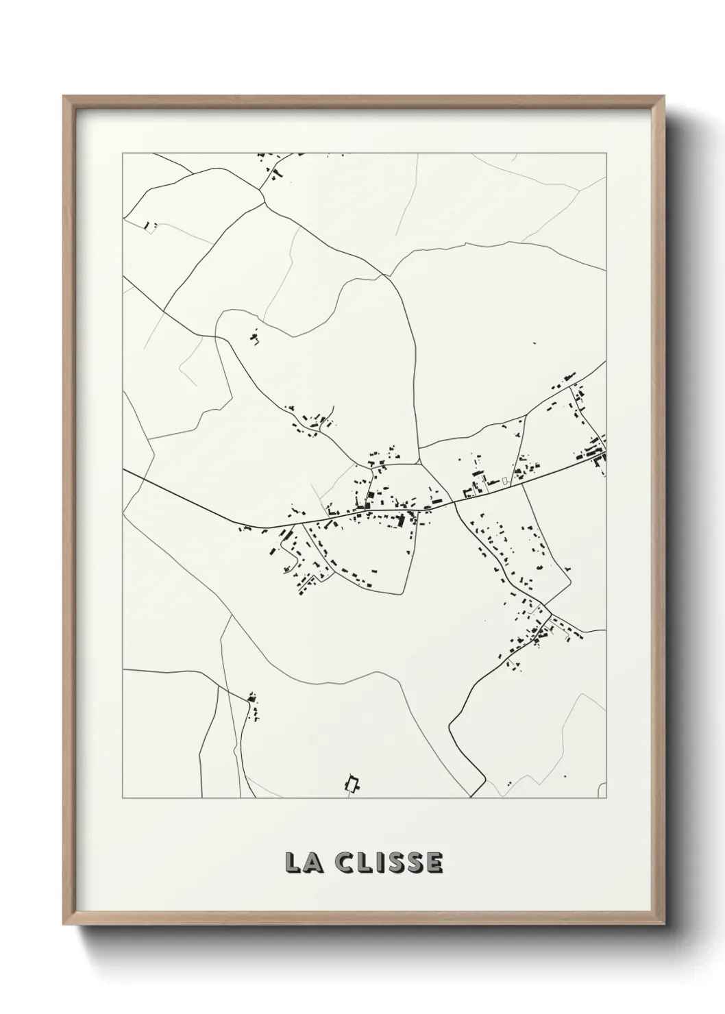 Un poster carte La Clisse