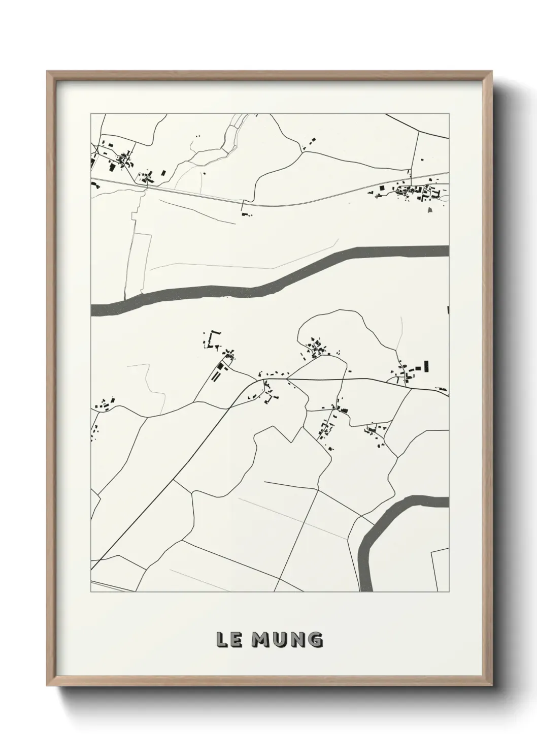 Un poster carte Le Mung