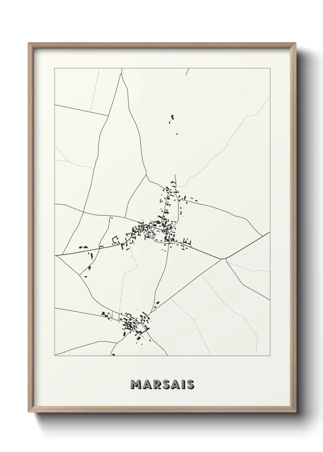 Un poster carte Marsais