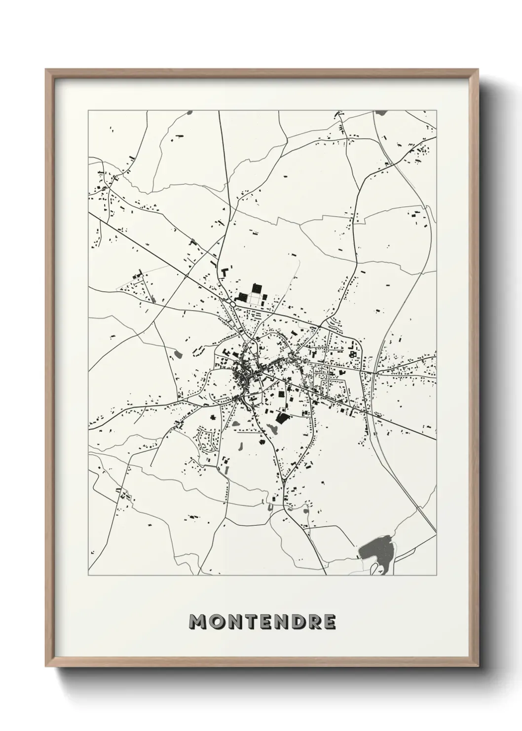 Un poster carte Montendre