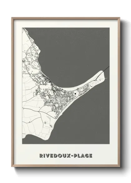 Une affiche de carte sur Rivedoux-Plage