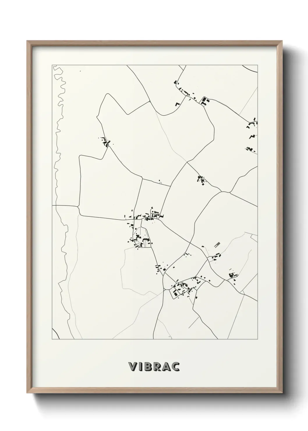 Un poster carte Vibrac