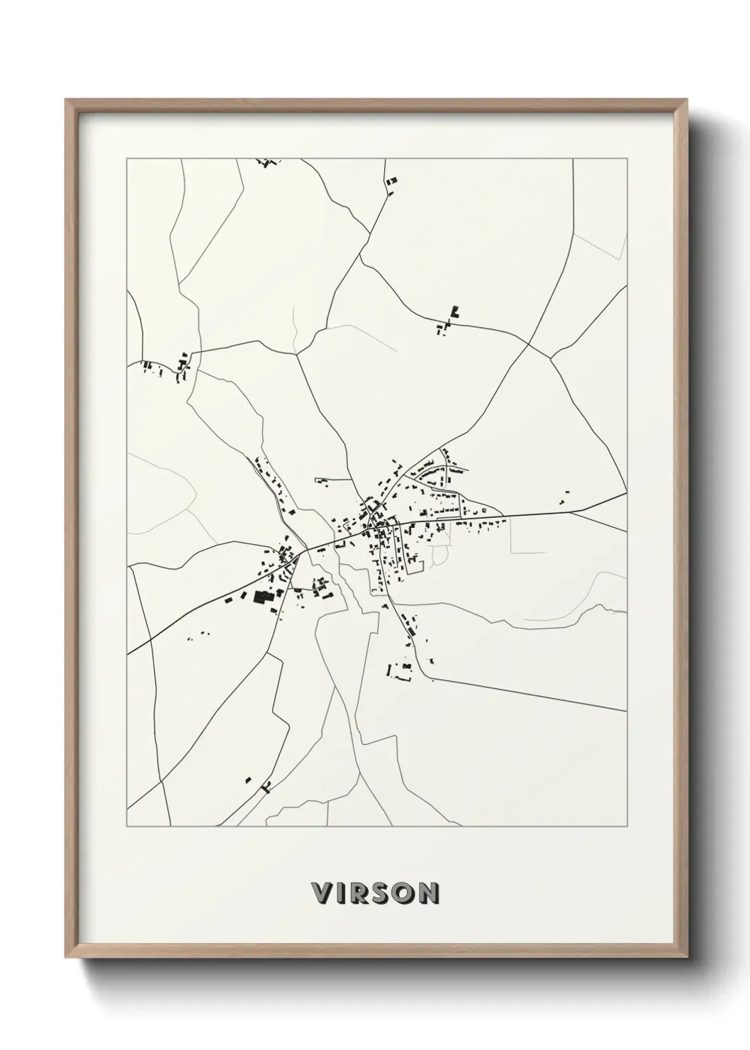 Un poster carte Virson
