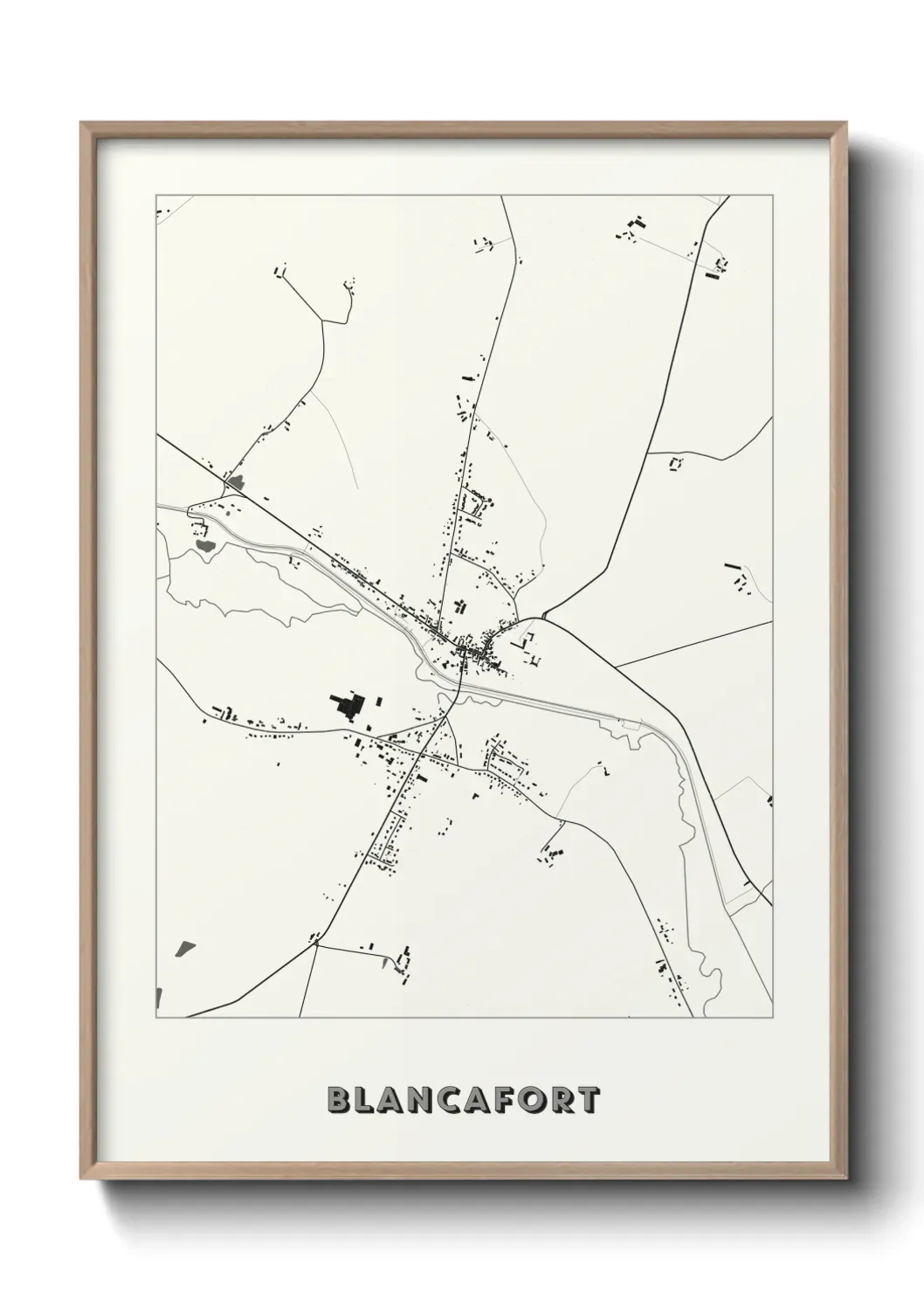 Un poster carte Blancafort