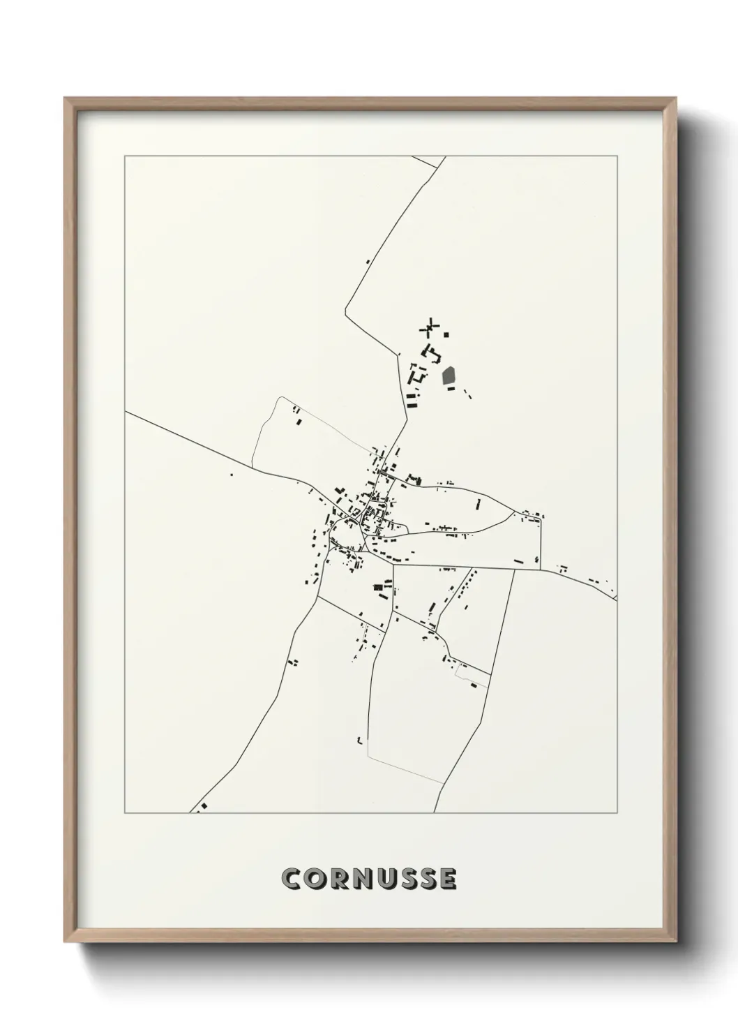 Un poster carte Cornusse