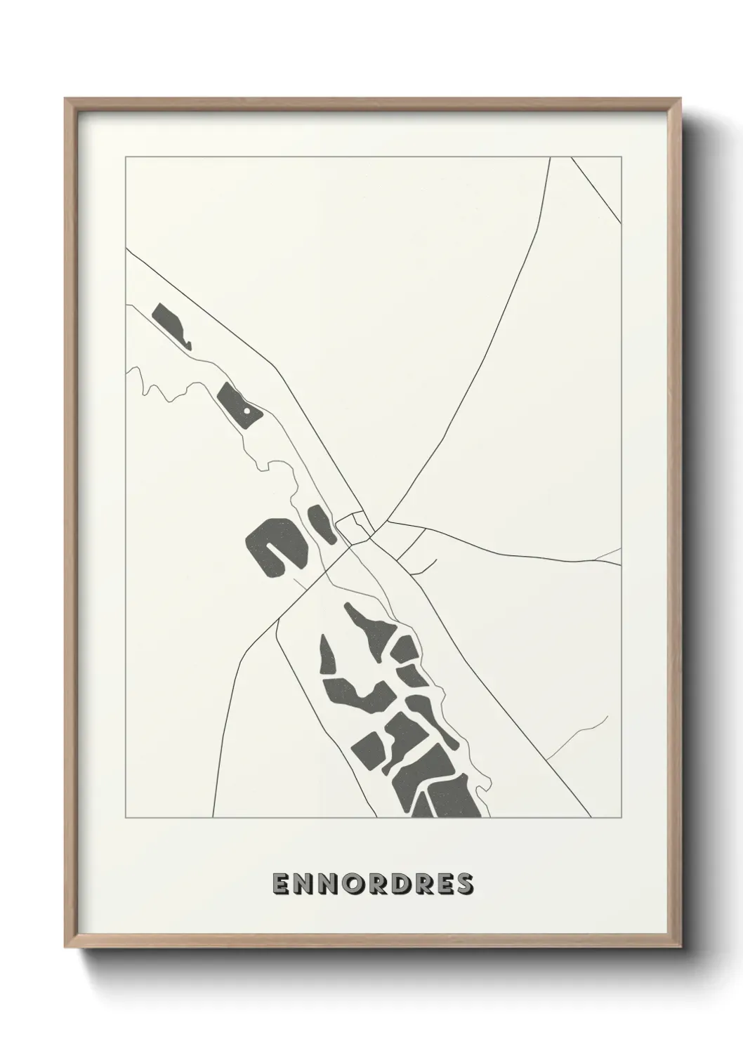 Un poster carte Ennordres