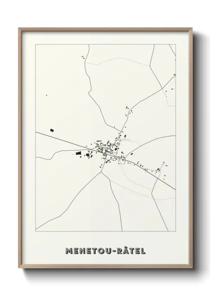 Une affiche de carte sur Menetou-Râtel