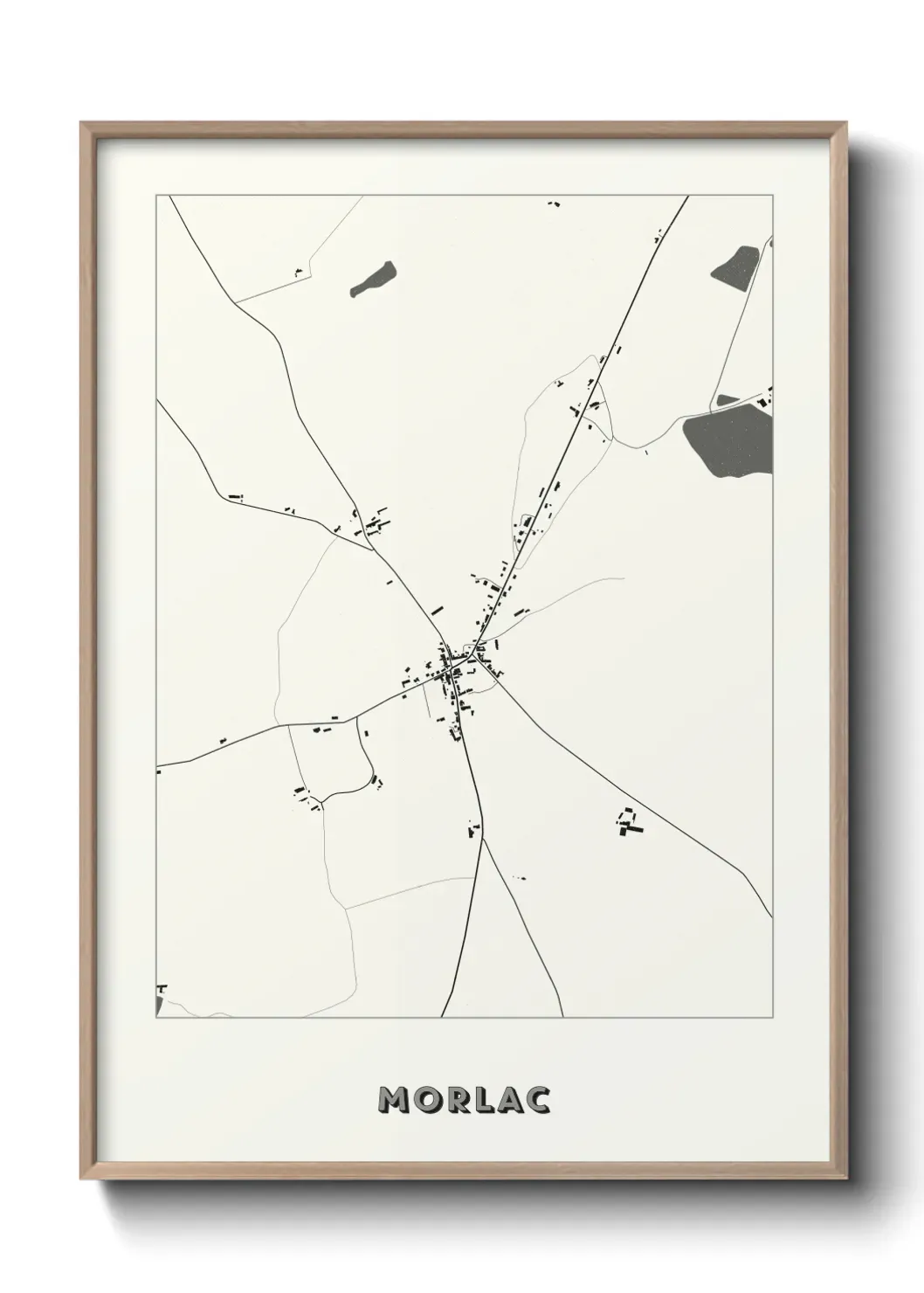 Un poster carte Morlac