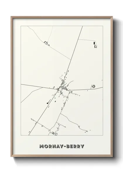 Une affiche de carte sur Mornay-Berry