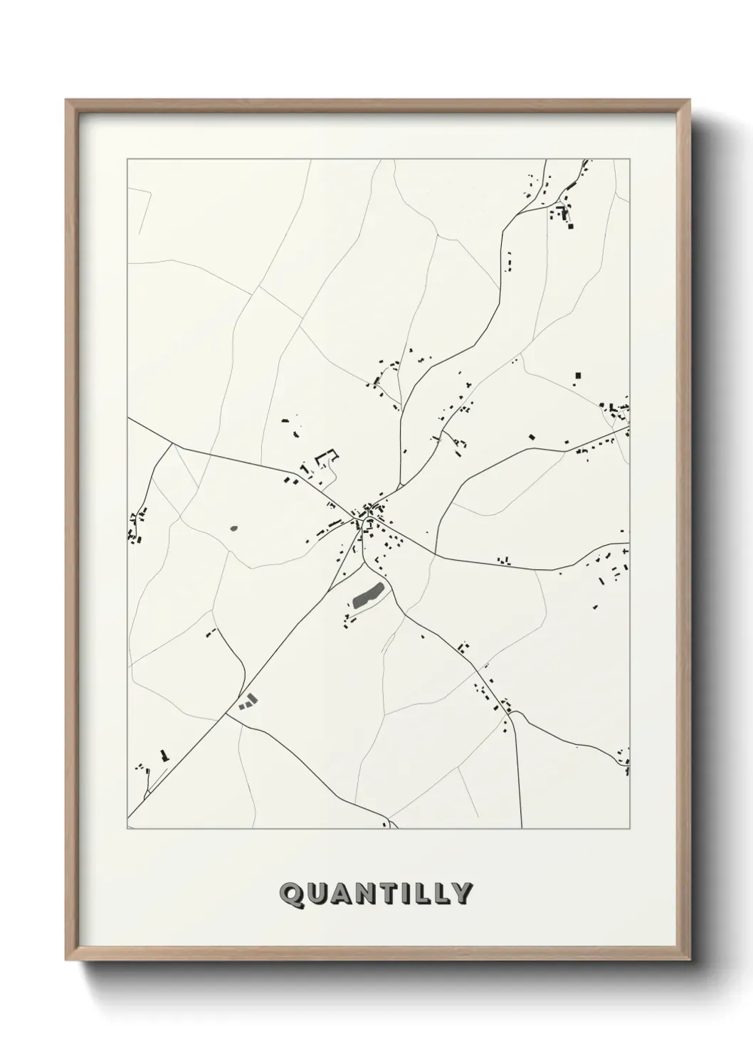 Un poster carte Quantilly