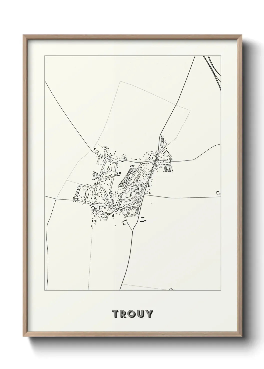 Un poster carte Trouy