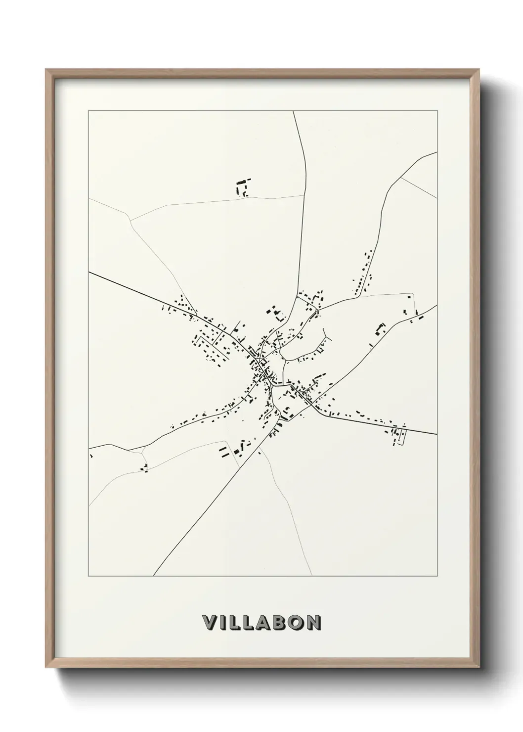 Un poster carte Villabon
