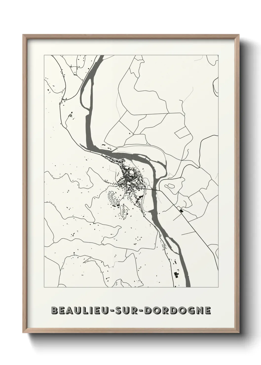 Un poster carteBeaulieu-sur-Dordogne