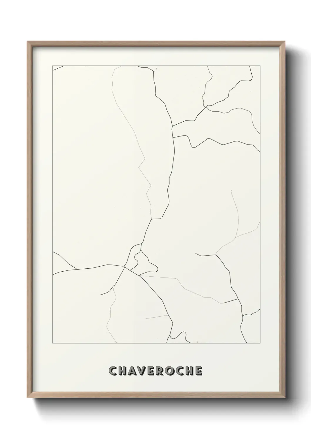 Un poster carte Chaveroche