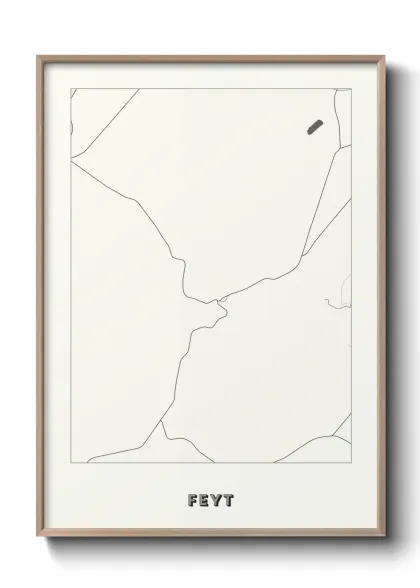 Une affiche de carte sur Feyt