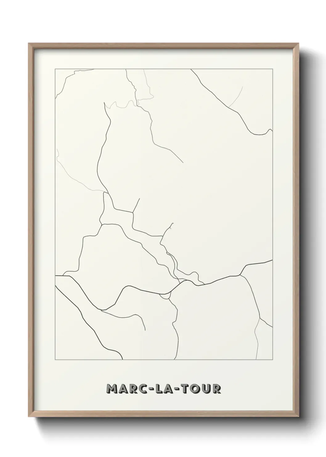 Un poster carte Marc-la-Tour