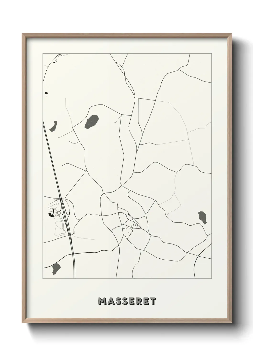 Un poster carte Masseret