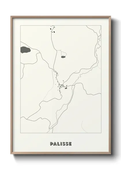 Une affiche de carte sur Palisse