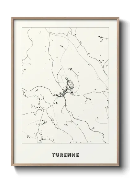 Une affiche de carte sur Turenne