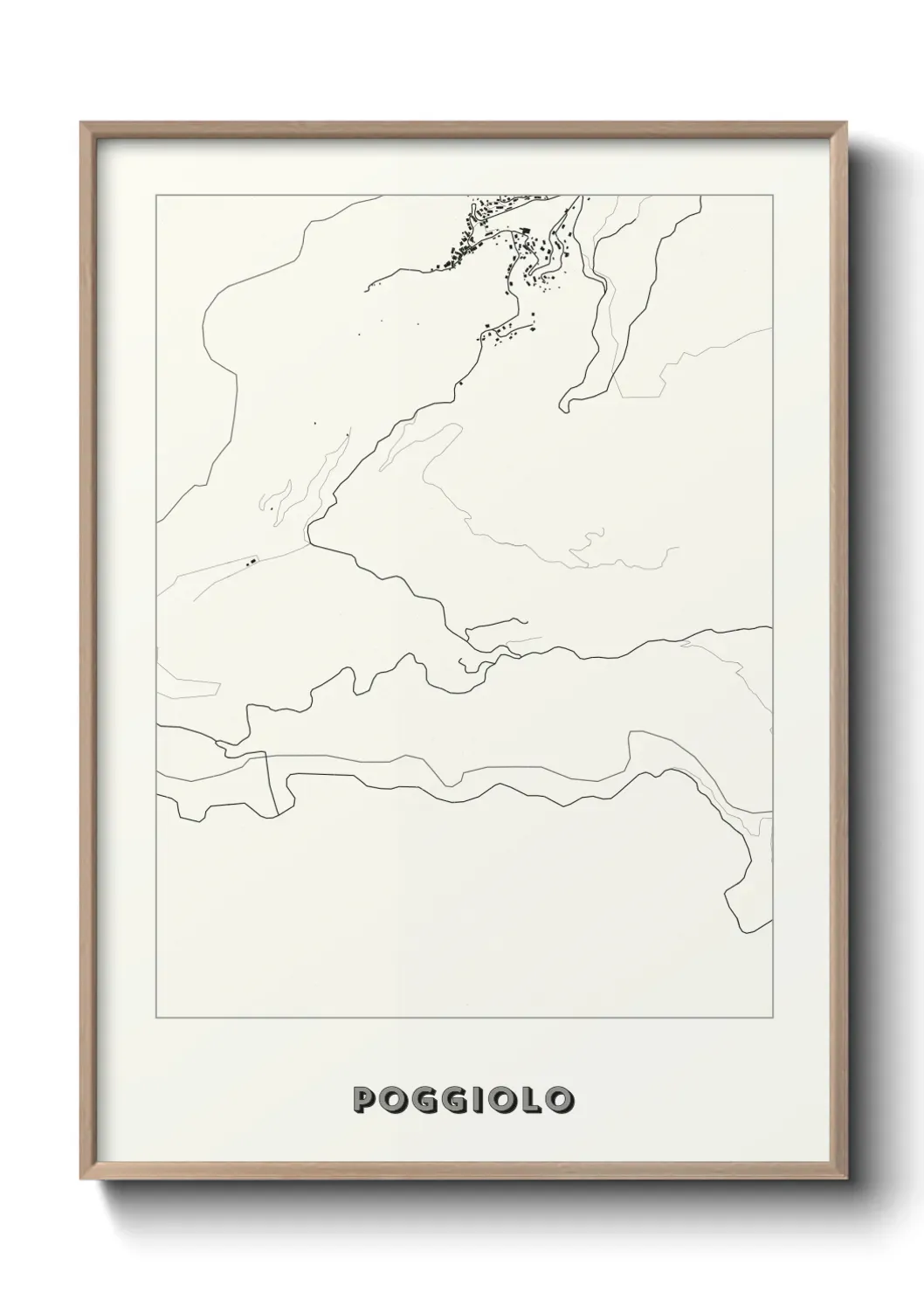 Un poster carte Poggiolo