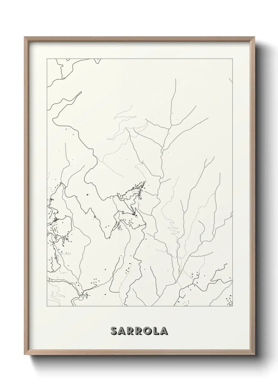 Un poster carte Sarrola