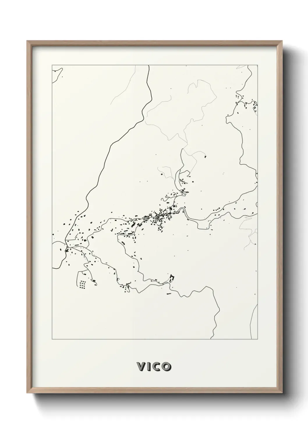 Un poster carte Vico