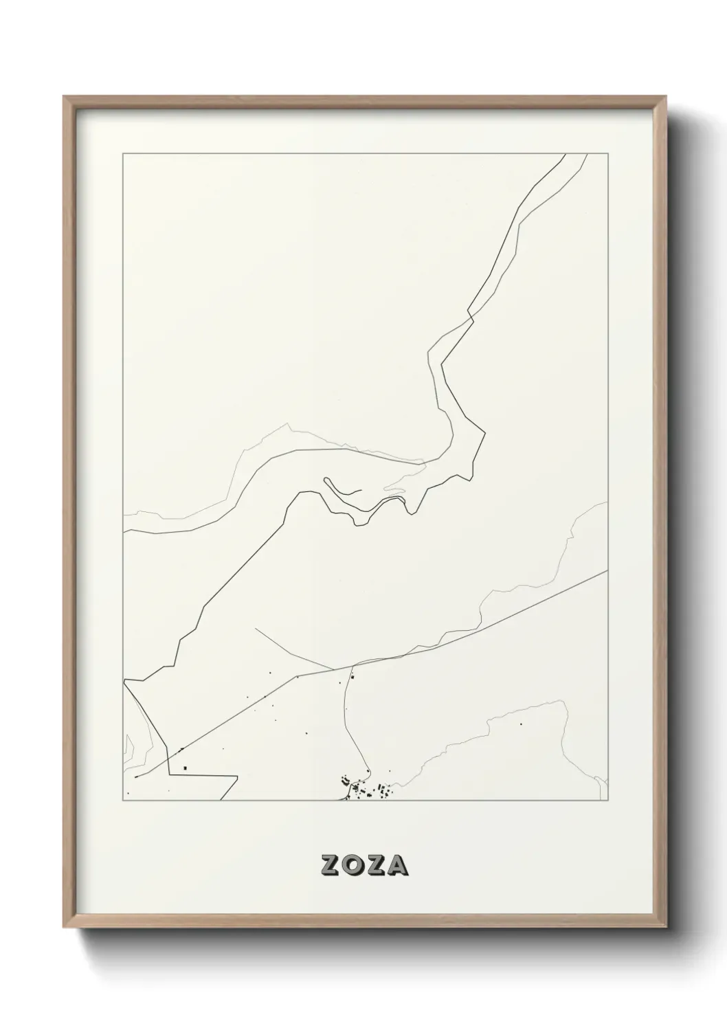 Un poster carte Zoza
