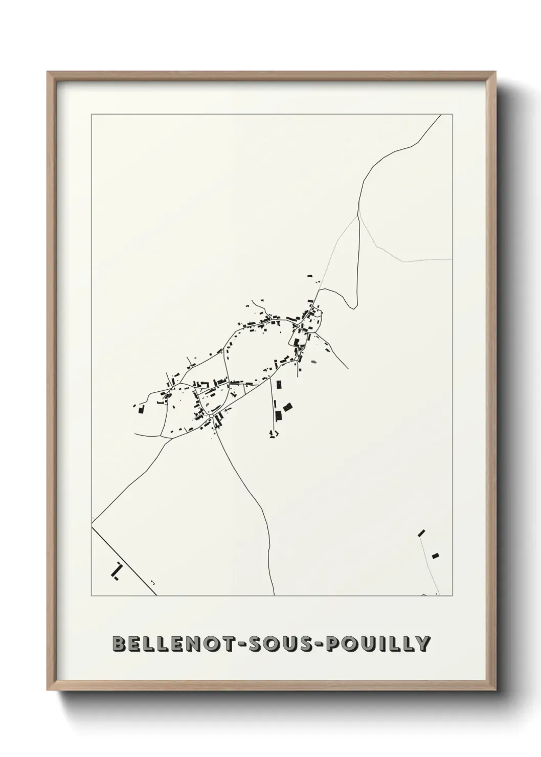 Un poster carteBellenot-sous-Pouilly