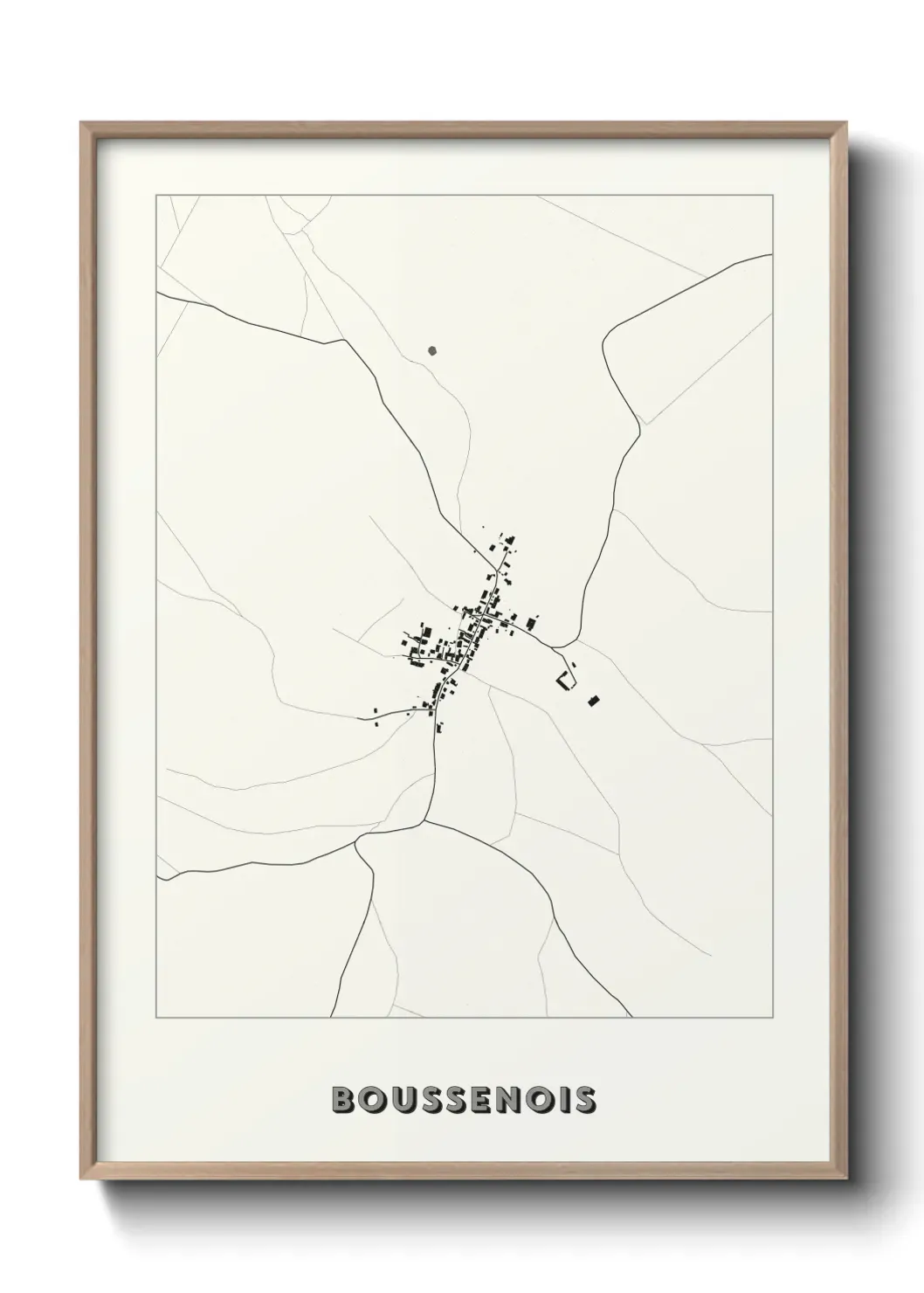 Un poster carte Boussenois