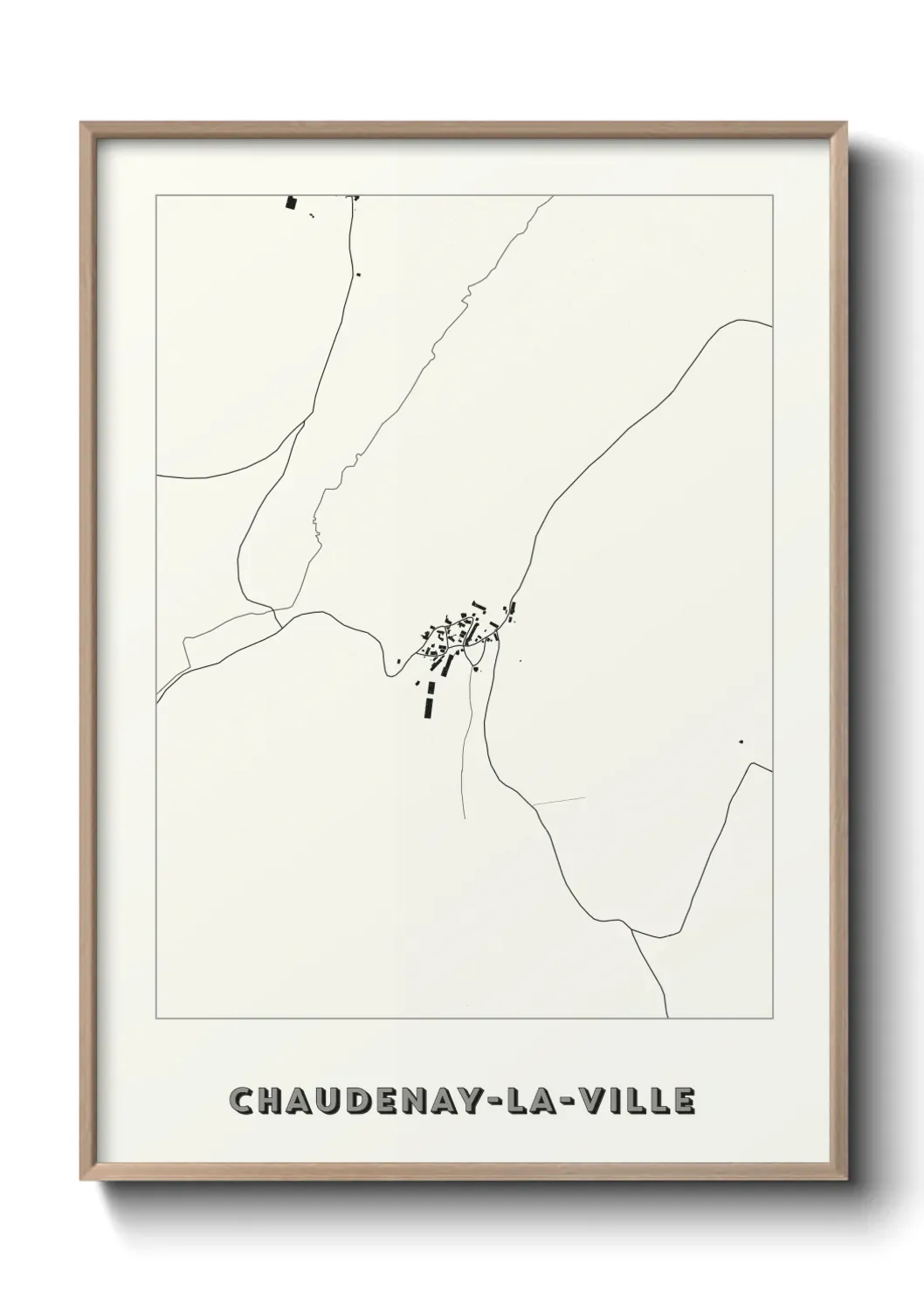 Un poster carteChaudenay-la-Ville