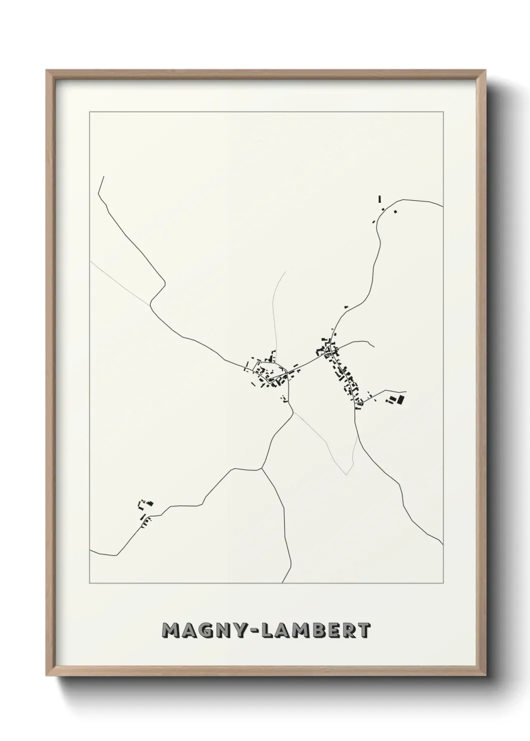 Un poster carte Magny-Lambert