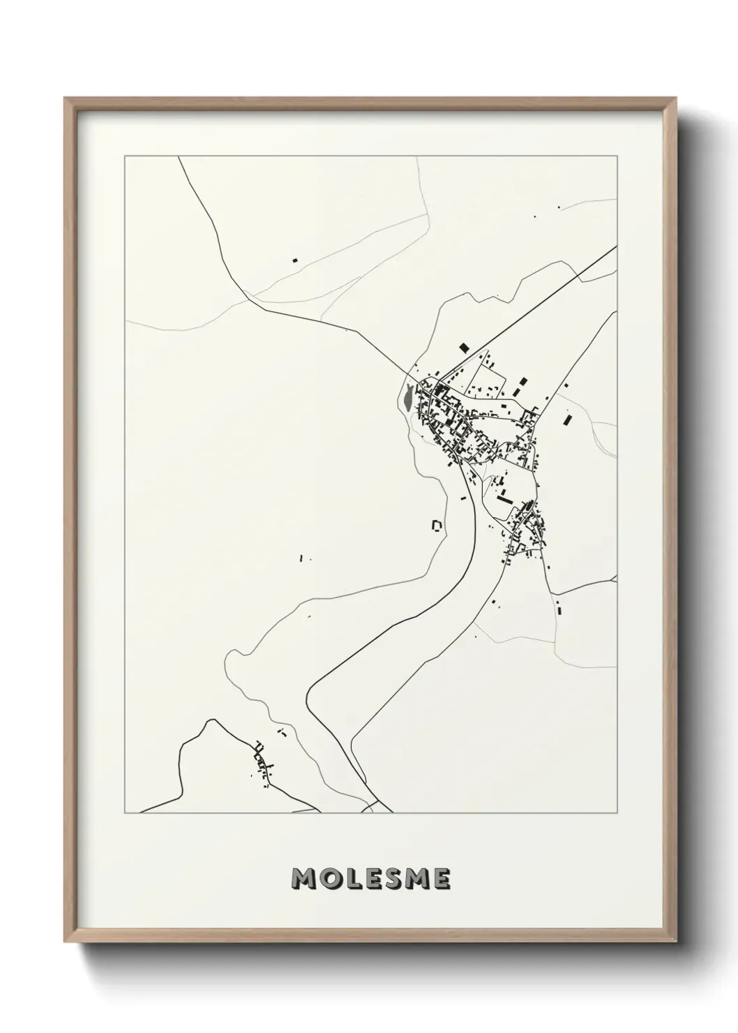 Un poster carte Molesme