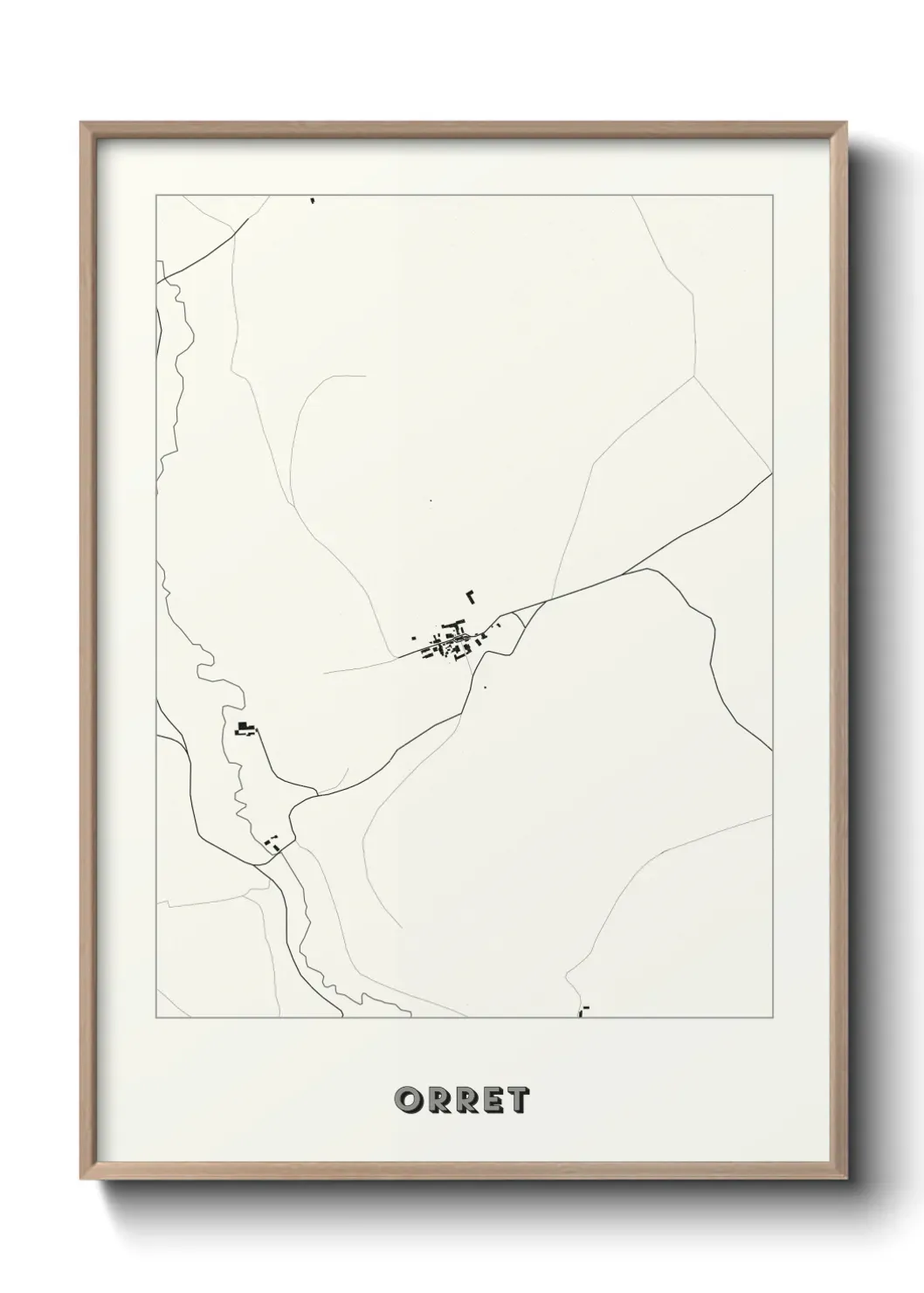 Un poster carte Orret