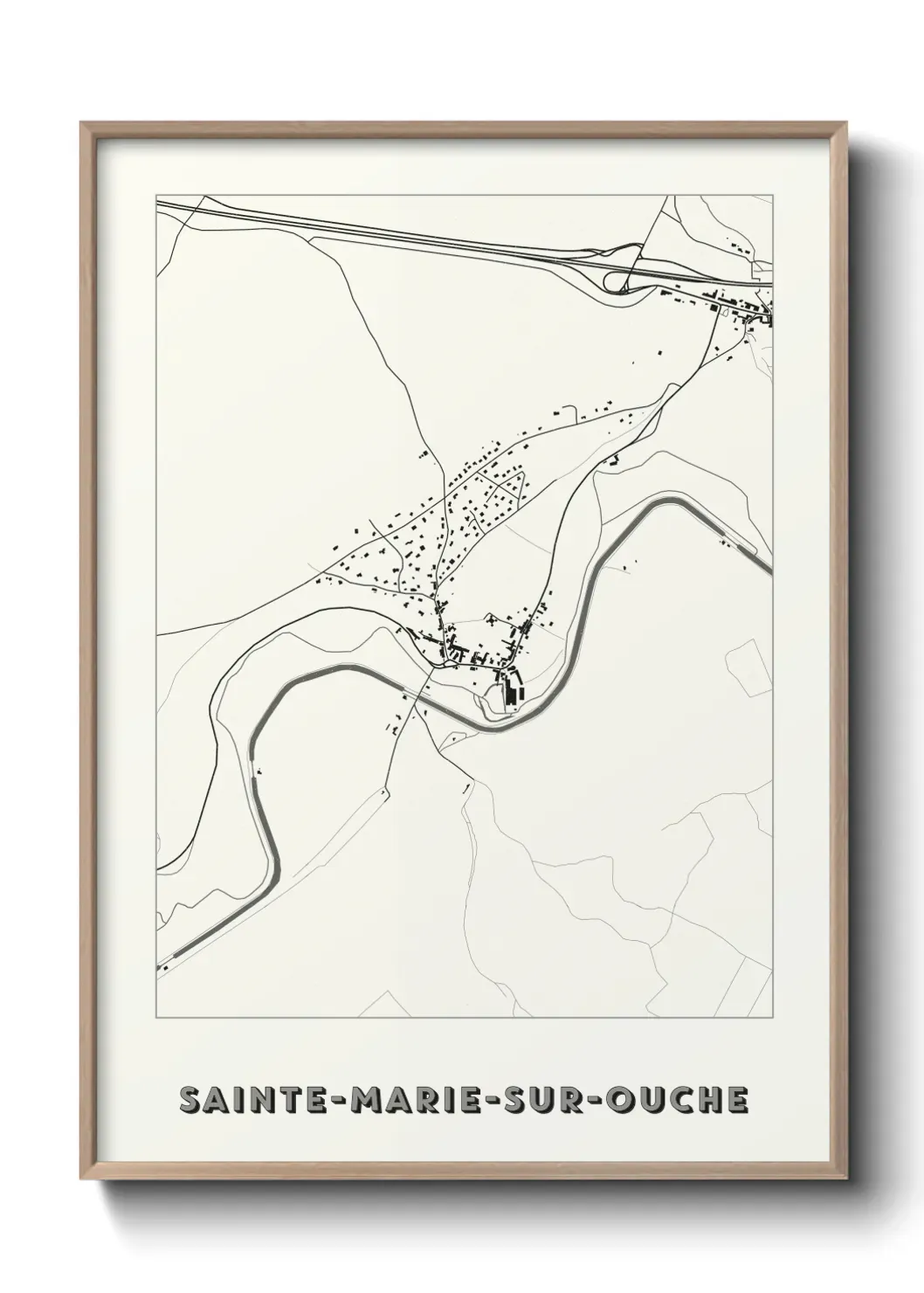 Un poster carteSainte-Marie-sur-Ouche