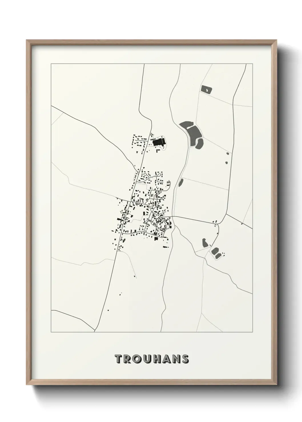 Un poster carte Trouhans