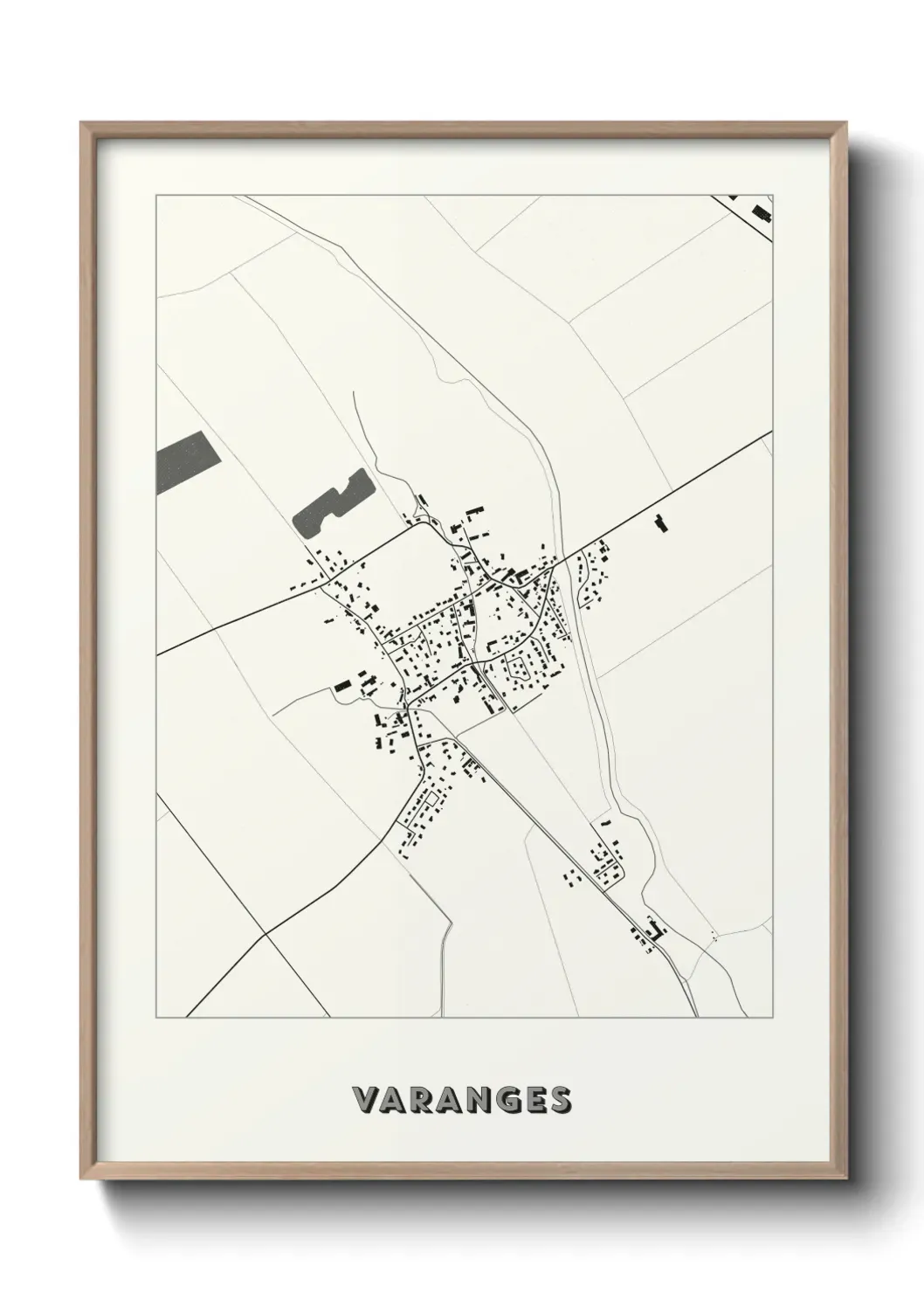 Un poster carte Varanges