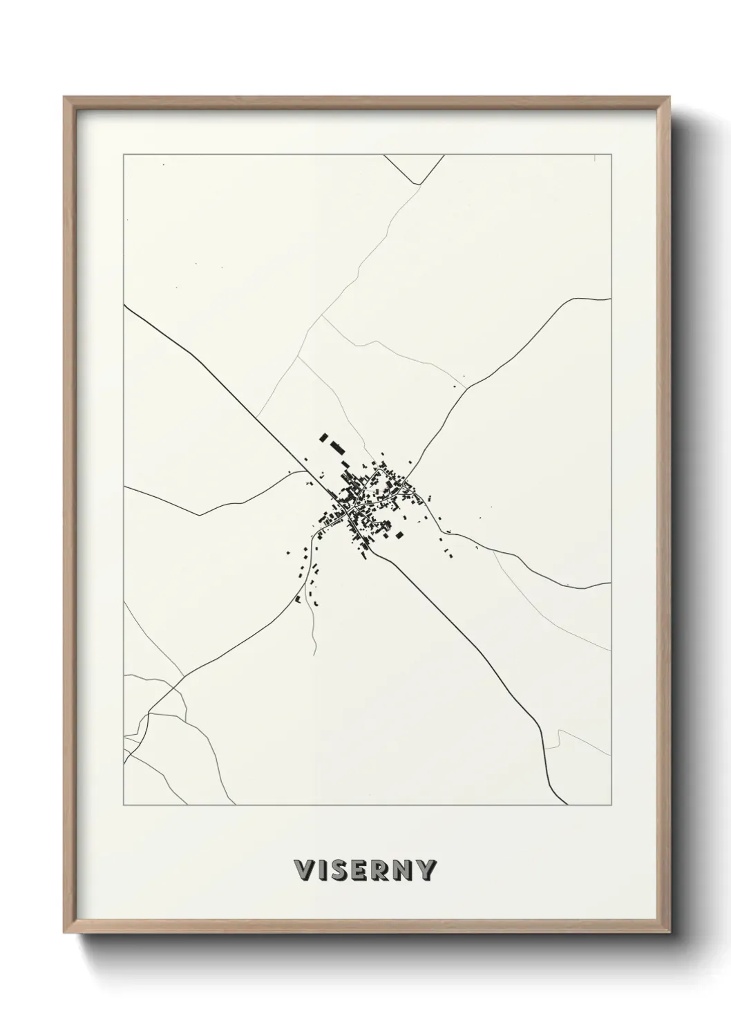 Un poster carte Viserny