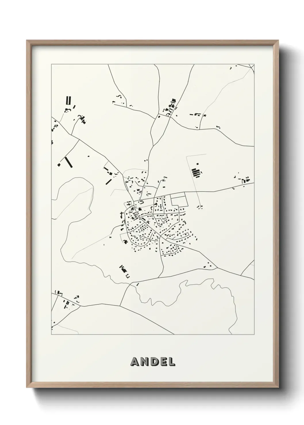 Un poster carte Andel