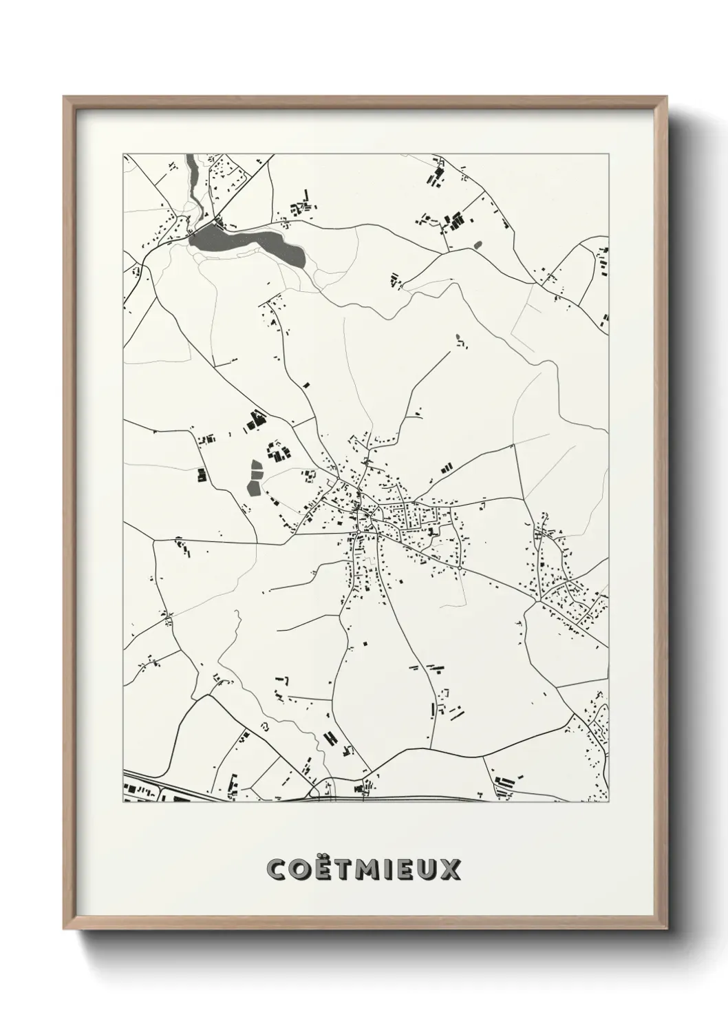 Un poster carte Coëtmieux