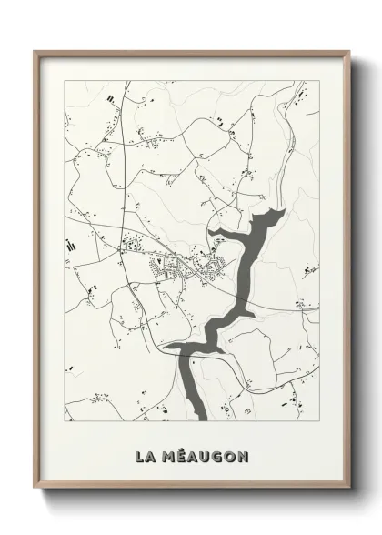 Une affiche de carte sur La Méaugon