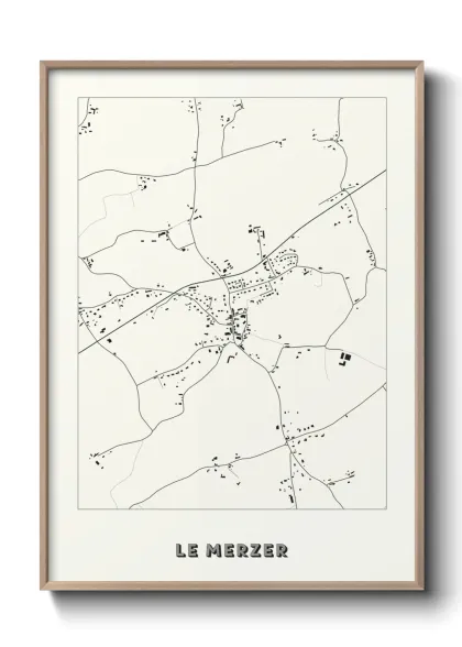Une affiche de carte sur Le Merzer
