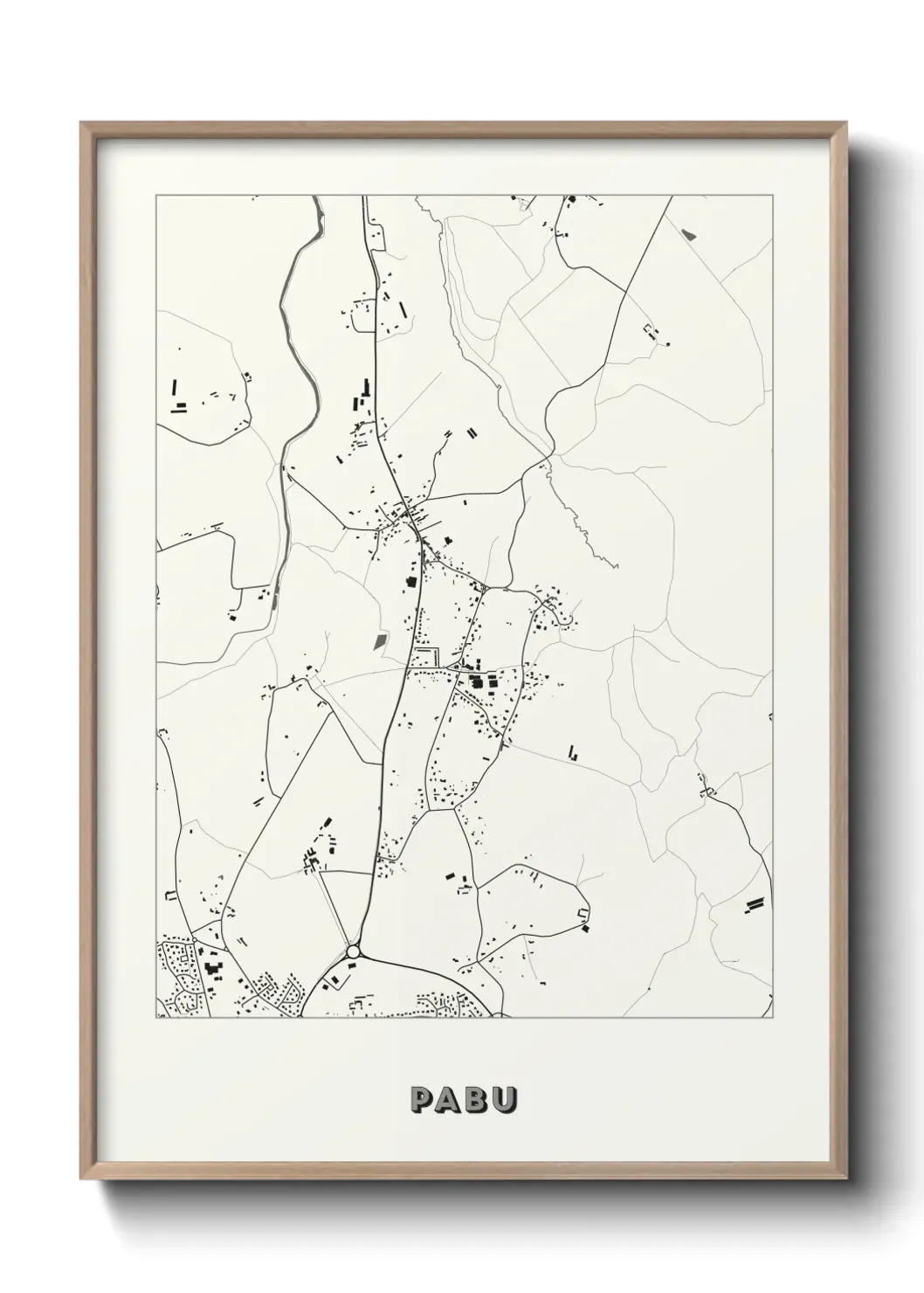 Un poster carte Pabu