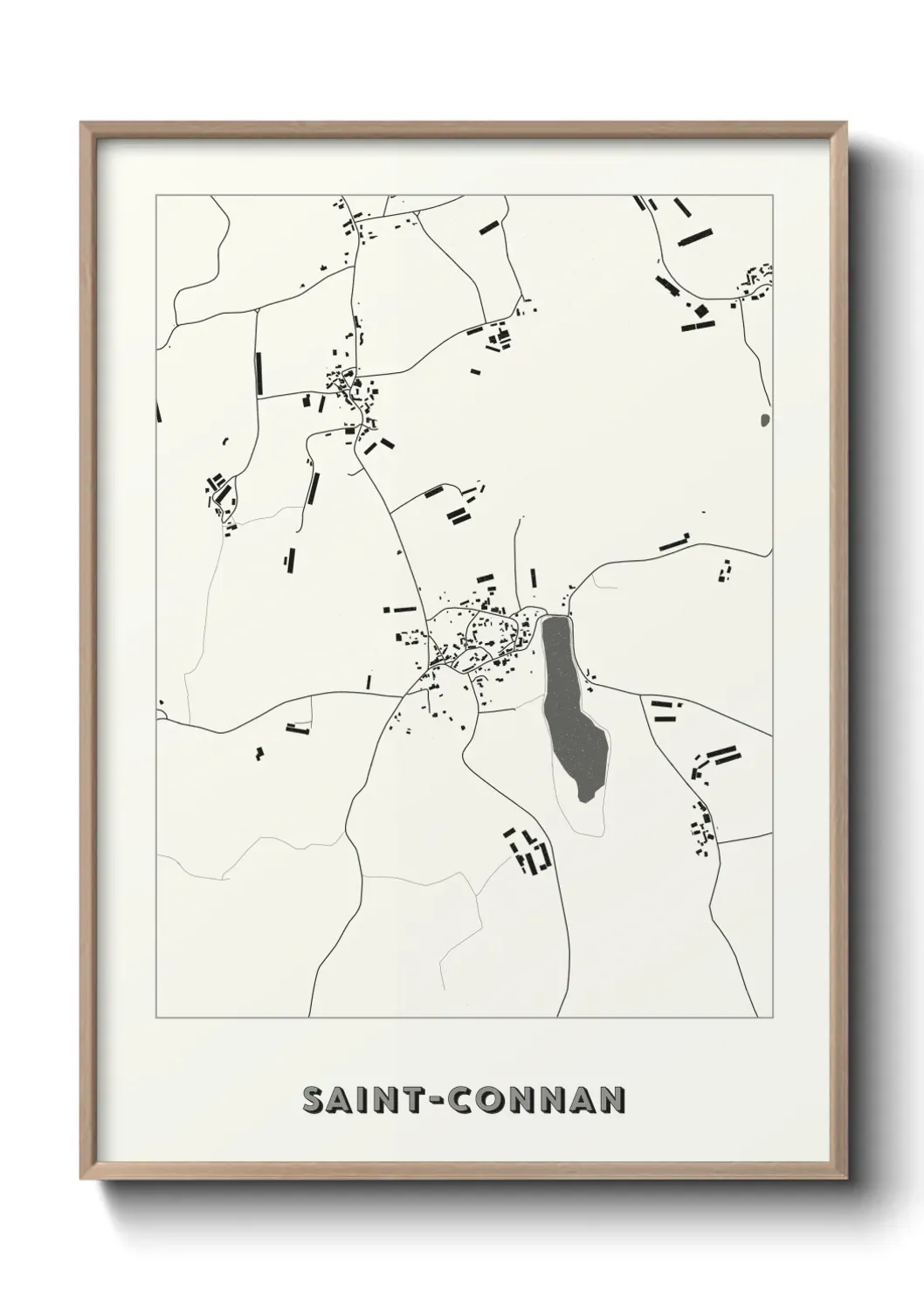 Un poster carte Saint-Connan